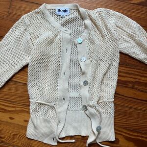 Rouje crochet cardigan